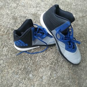 Blue and grey adidas